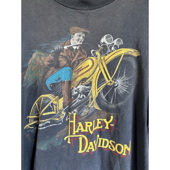 Vintage Harley Davidson Motorcycle T-Shirt Ventura, CA California “THE SHOP” XL - Picture 2 of 8